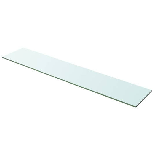 Hyllplan glas genomskinlig 100x20 cm