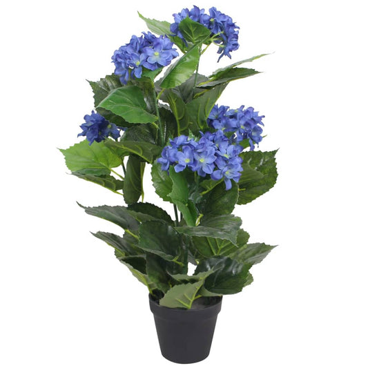 Konstväxt Hortensia med kruka 60 cm blå