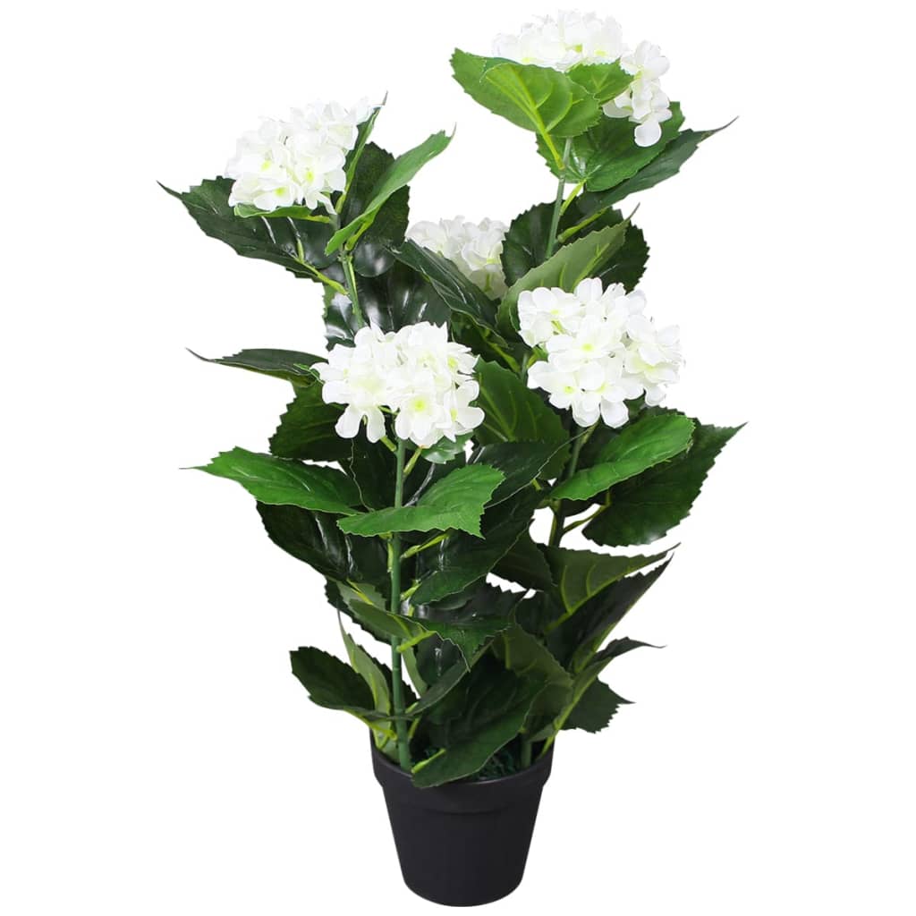 Konstväxt Hortensia med kruka 60 cm vit