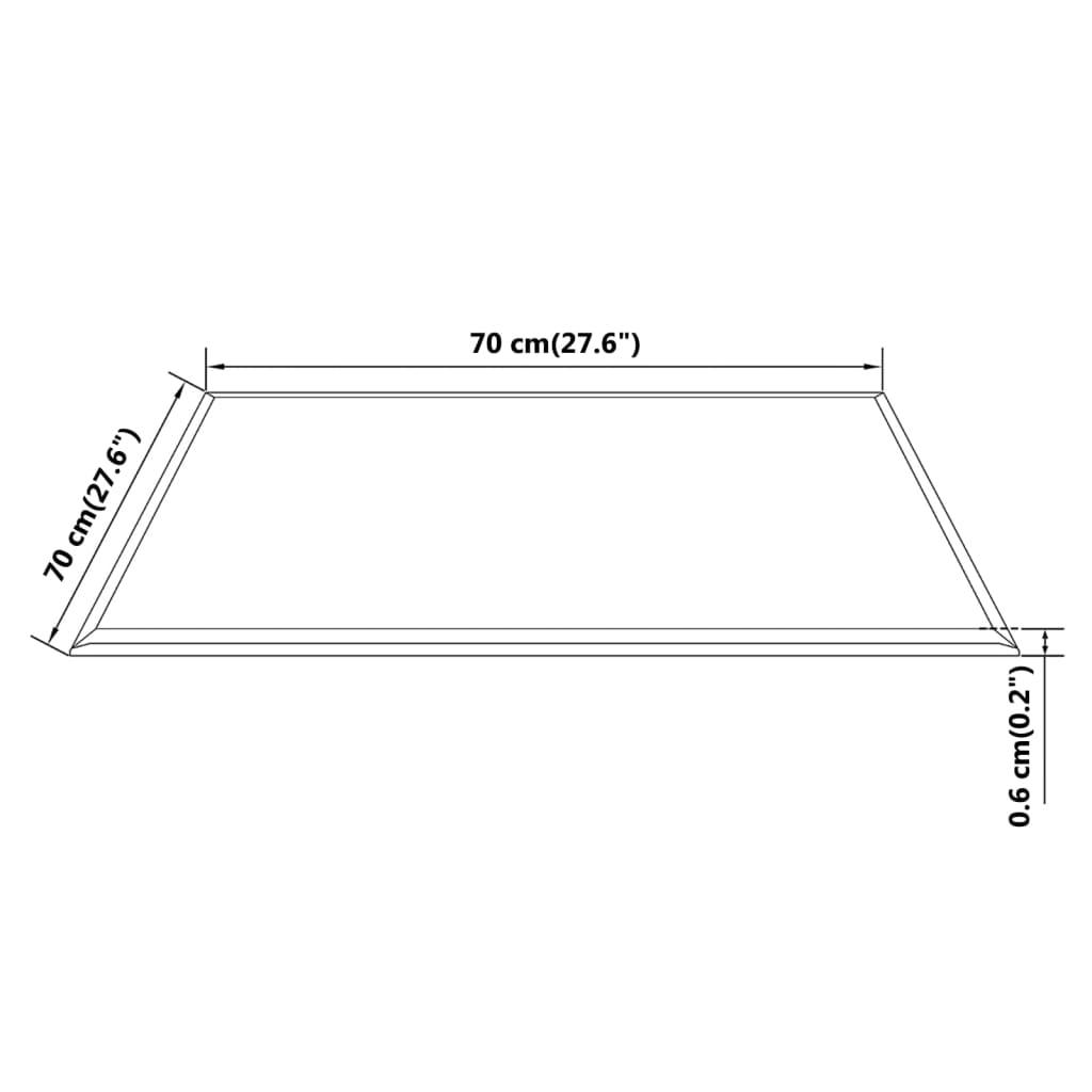 Bordsskiva i härdat glas 700x700 mm kvadratisk - HQ5