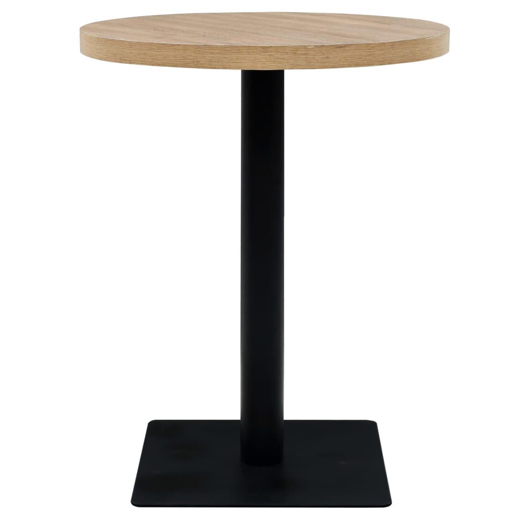 Bistrobord MDF och stål rund 60x75 cm ekfärgad - HQ5