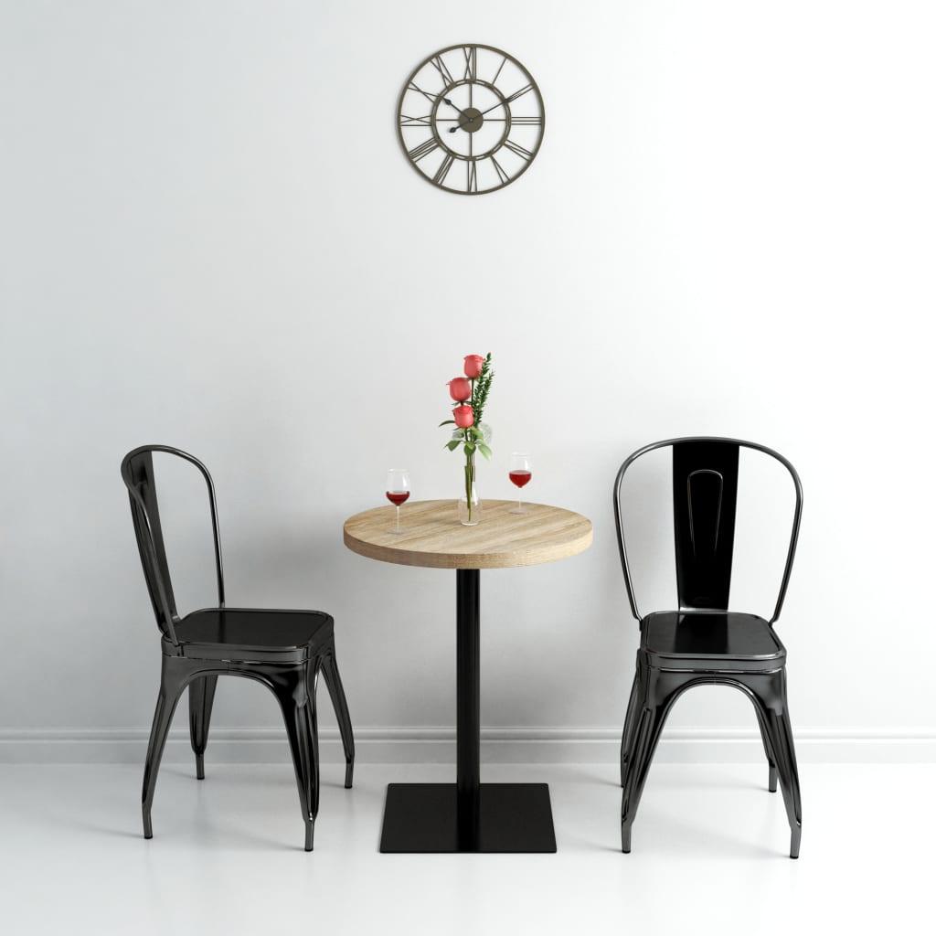 Bistrobord MDF och stål rund 60x75 cm ekfärgad - HQ5