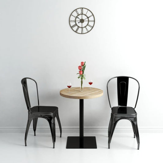 Bistrobord MDF och stål rund 60x75 cm ekfärgad - HQ5