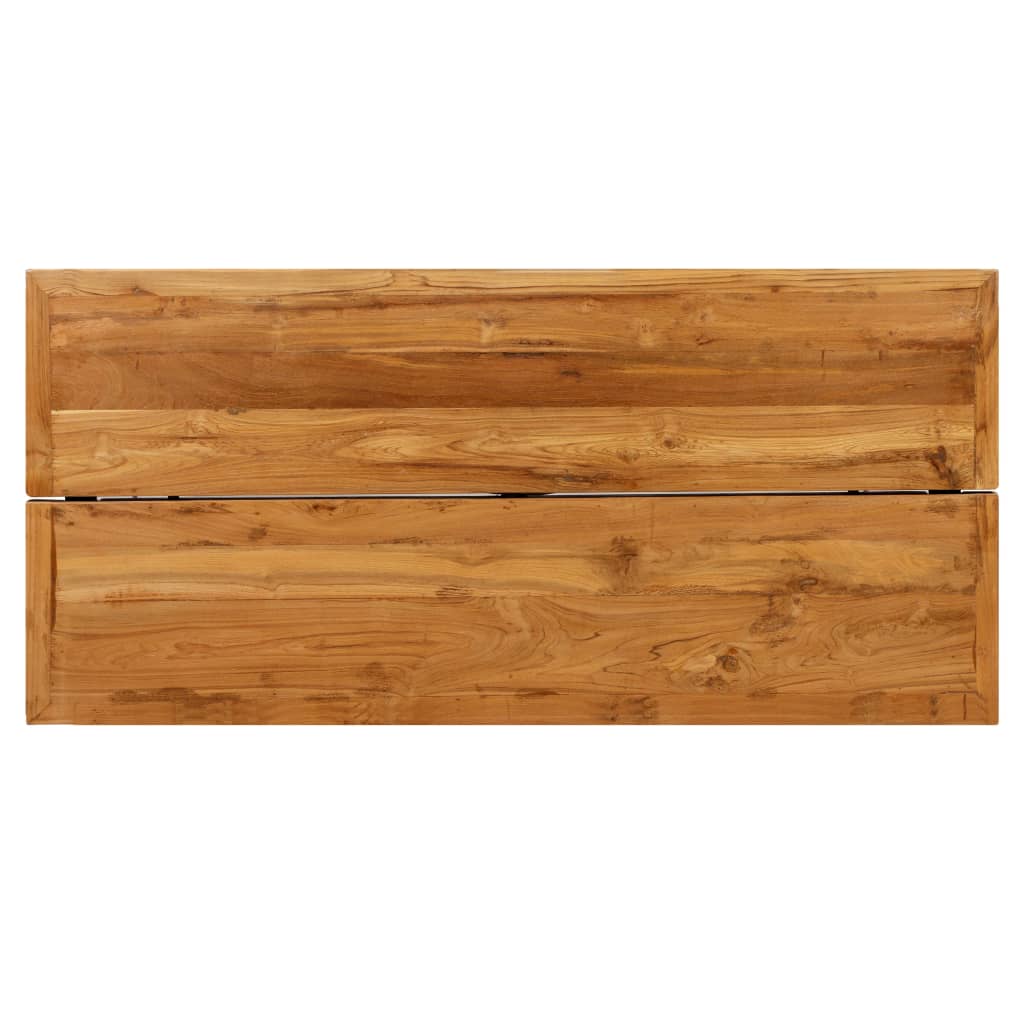 Barbord massiv återvunnen teak 150x70x106 cm