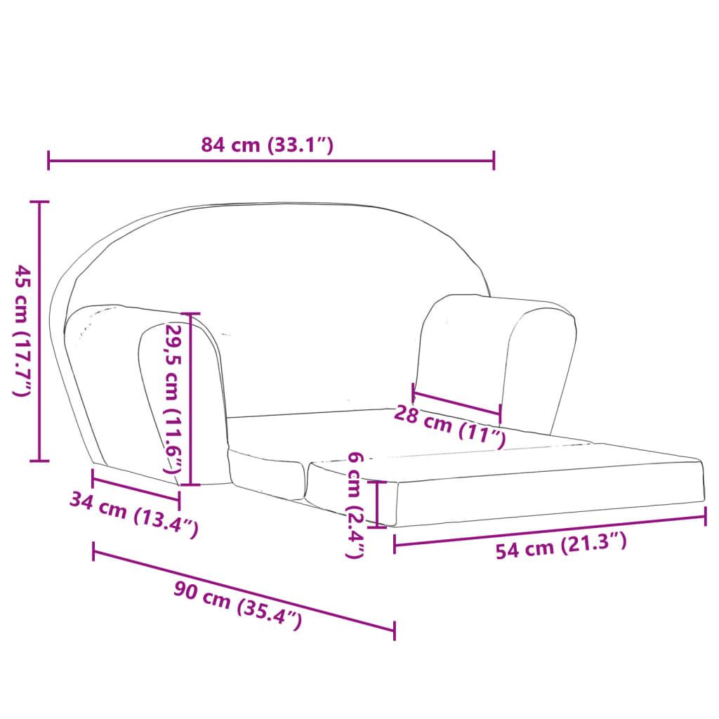 Bäddsoffa för barn grå - HQ5