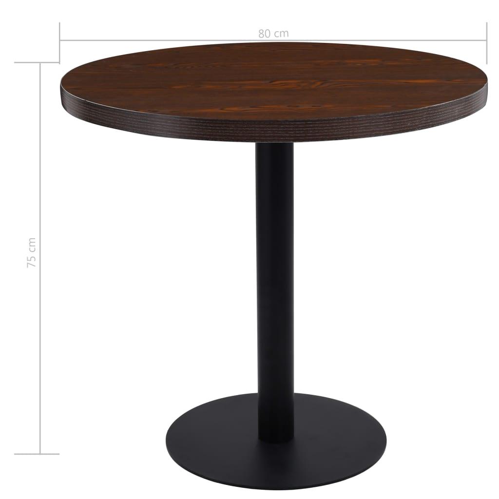 Bistrobord mörkbrun 80 cm MDF - HQ5