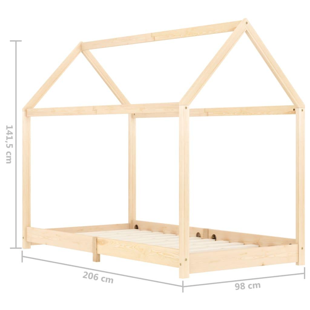 Barnsäng massiv furu 90x200 cm - HQ5