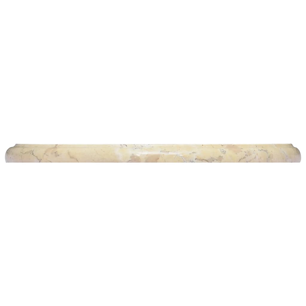 Bordsskiva gräddvit Ø40x2,5 cm marmor