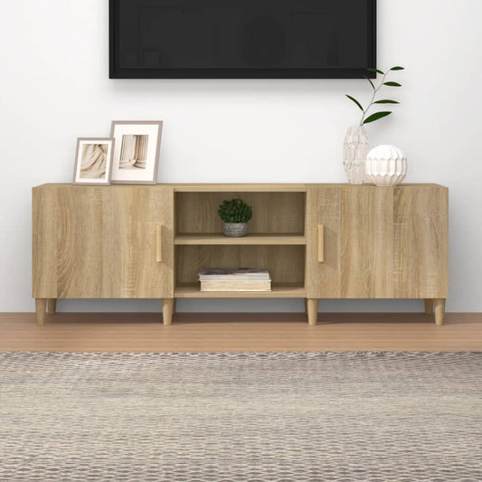 Tv-bänk sonoma-ek 150x30x50 cm konstruerat trä