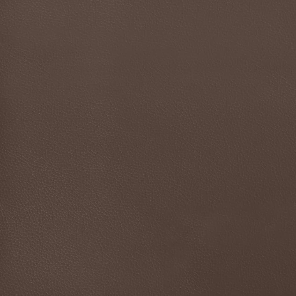 Pocketresårmadrass brun 140x200x20 cm konstläder - HQ5