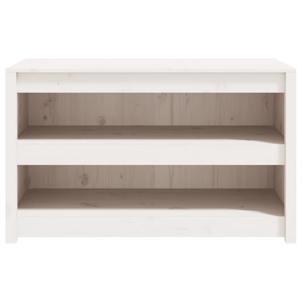 Köksskåp för utomhusbruk vit 106x55x64 cm massiv furu