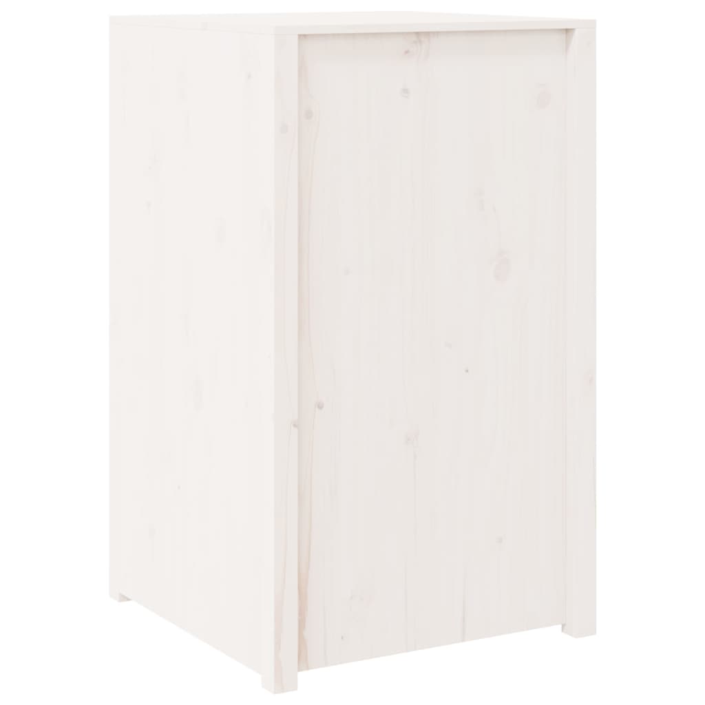 Köksskåp för utomhusbruk vit 55x55x92 cm massiv furu