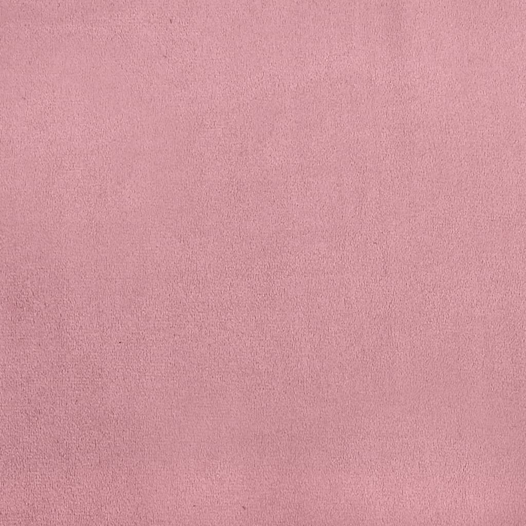 Dagbädd utdragbar rosa 80x200 cm sammet