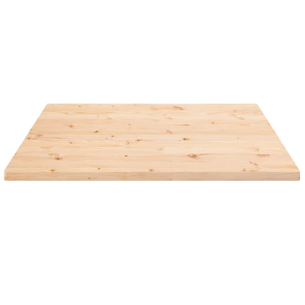 Bordsskiva 90x90x2,5 cm massiv furu fyrkantig - HQ5