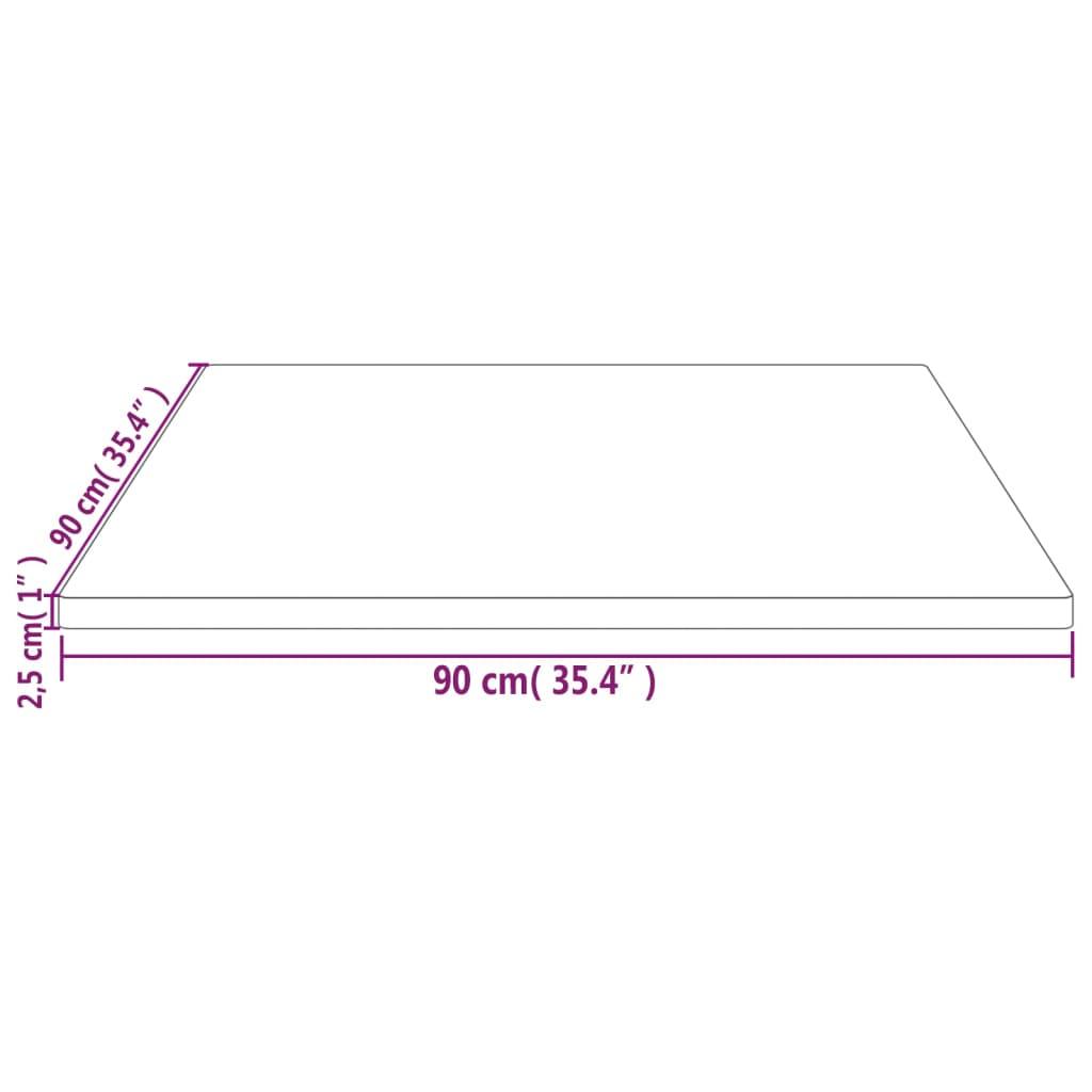 Bordsskiva 90x90x2,5 cm massiv furu fyrkantig - HQ5