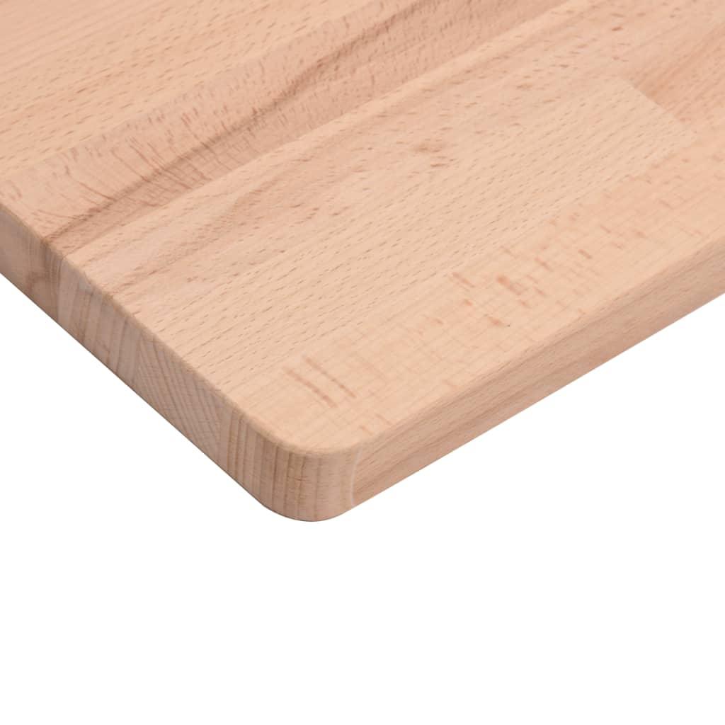 Bordsskiva 100x50x1,5 cm rektangulär massivt bokträ - HQ5