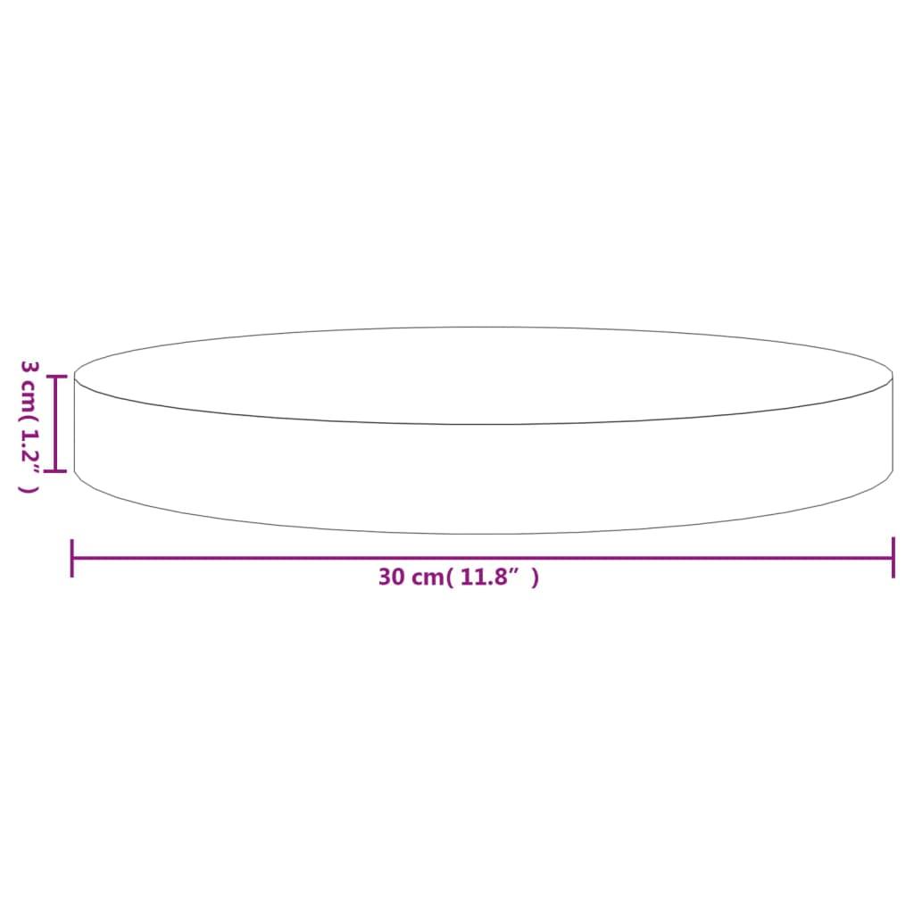 Bordsskiva Ø30x3 cm massiv furu - HQ5