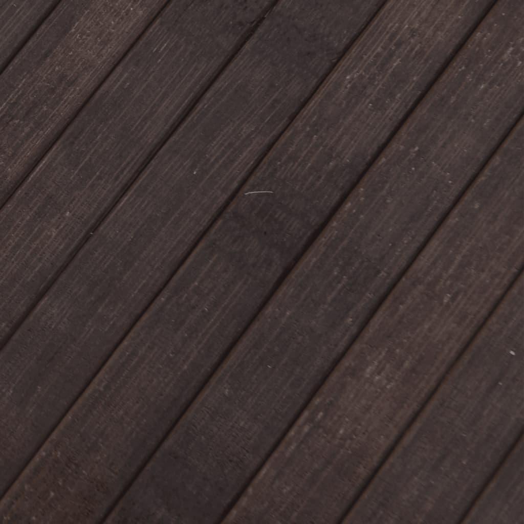 Matta rektangulär mörkbrun 100x500 cm bambu - HQ5