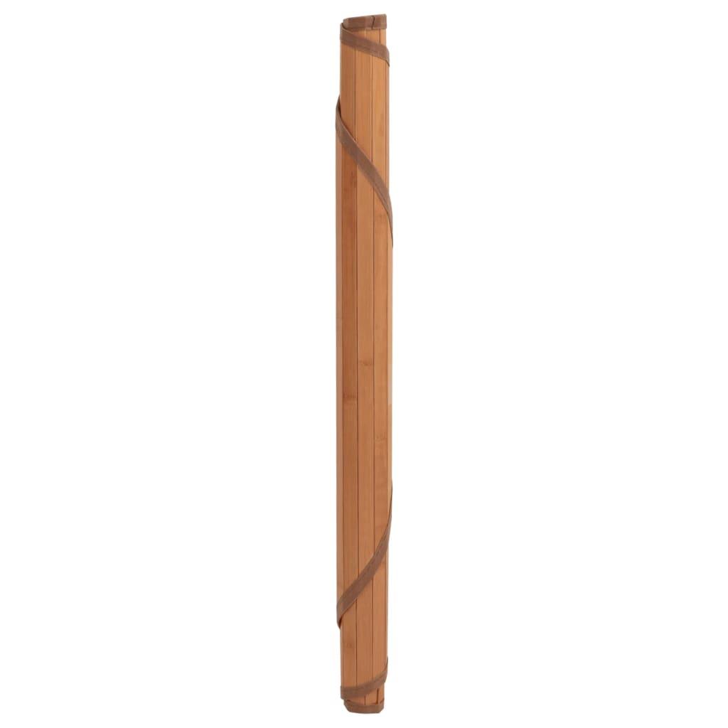 Matta rund brun 80 cm bambu - HQ5