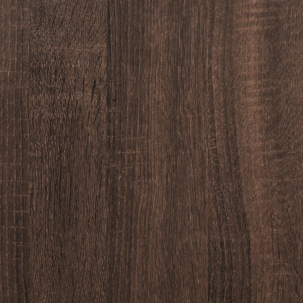 Badrumsskåp set 3 delar brun ek konstruerat trä