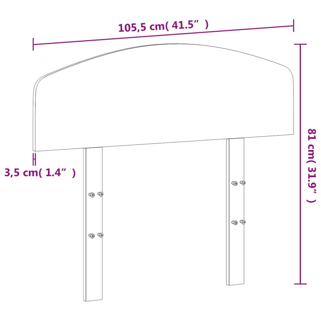 Huvudgavel vaxbrun 100 cm massiv furu