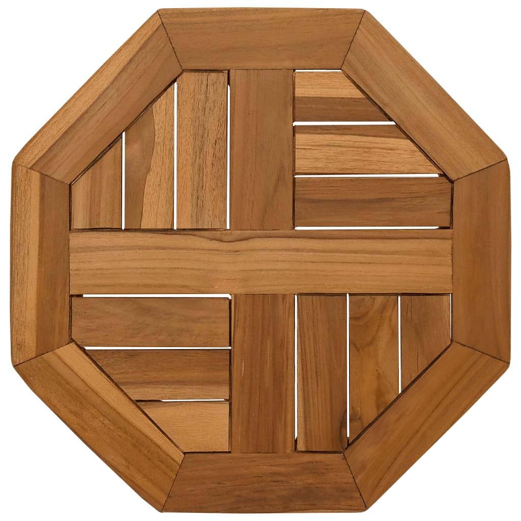 Bordsskiva 40x40x2,5 cm åttakantig massiv teak - HQ5