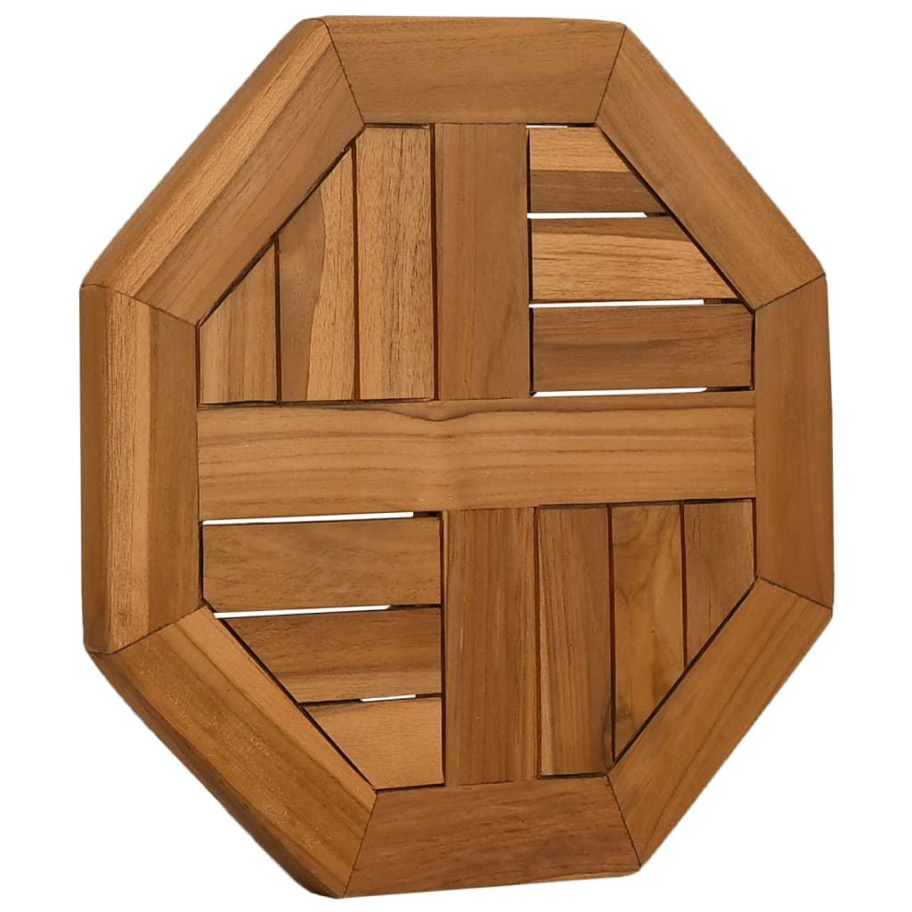 Bordsskiva 40x40x2,5 cm åttakantig massiv teak - HQ5