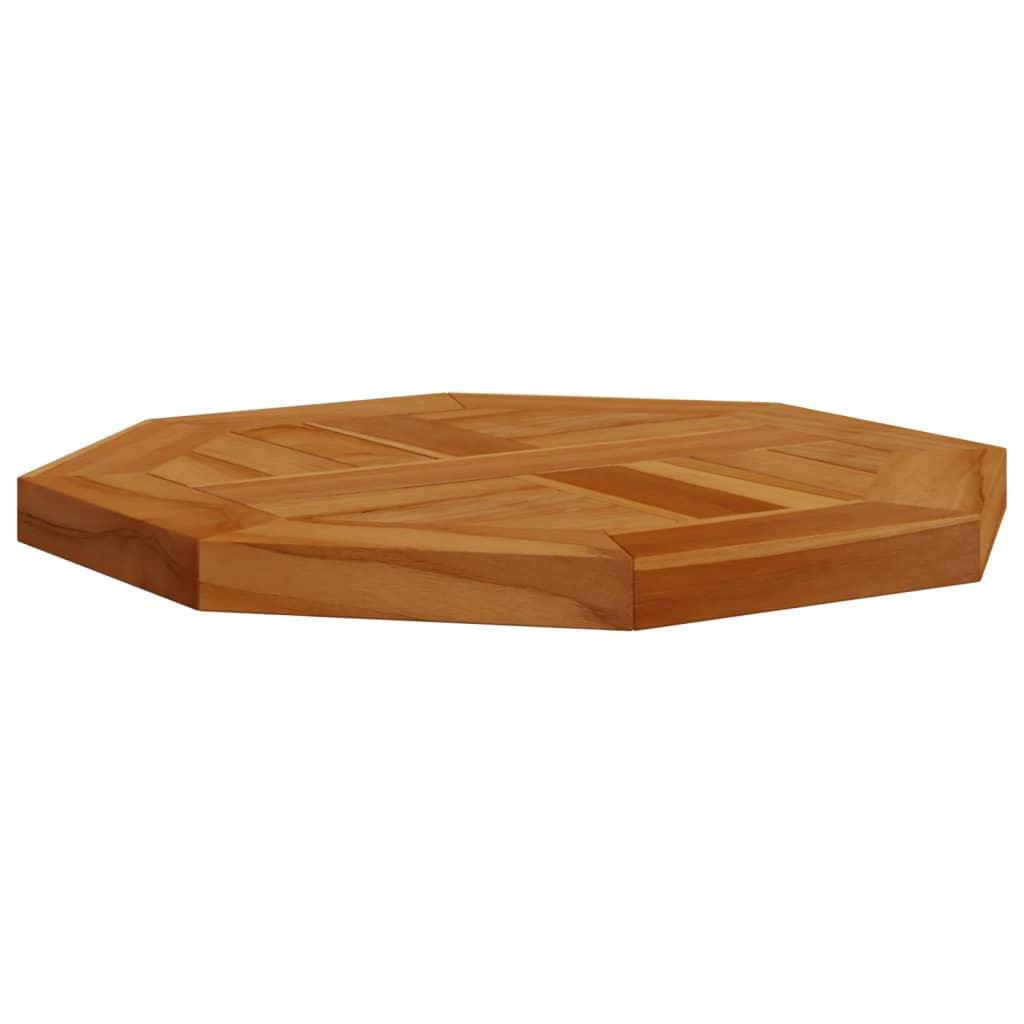 Bordsskiva 40x40x2,5 cm åttakantig massiv teak - HQ5