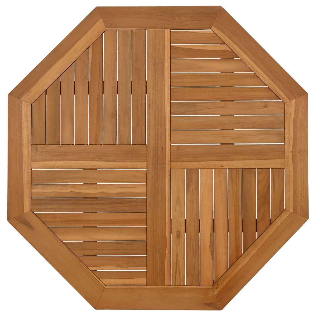 Bordsskiva 90x90x2,5 cm åttakantig massiv teak - HQ5