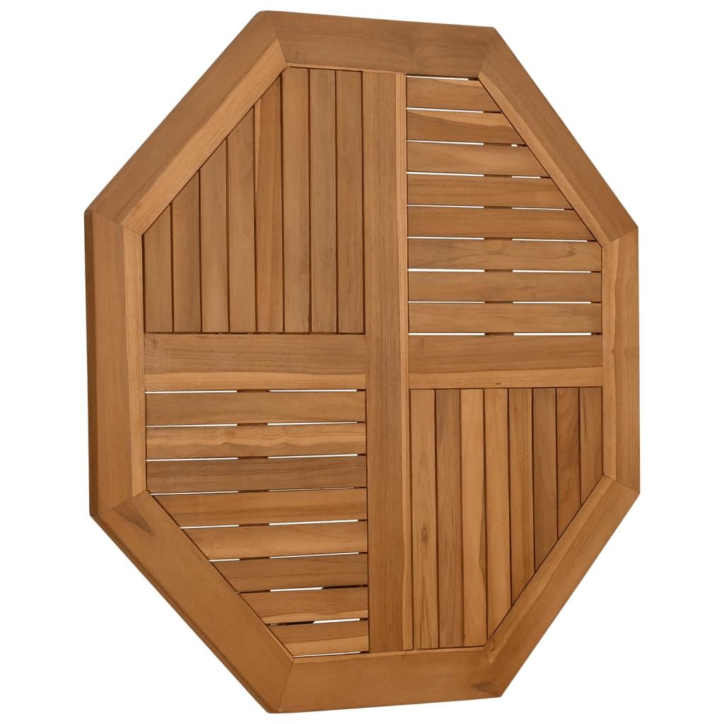 Bordsskiva 90x90x2,5 cm åttakantig massiv teak - HQ5