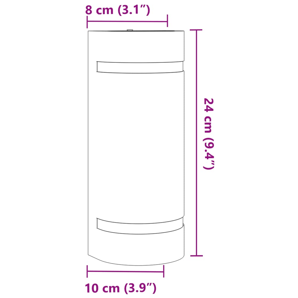 Utomhusvägglampor 2 st svart gjuten aluminium