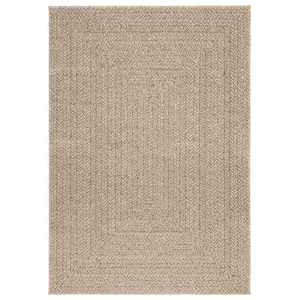 Matta ZIZUR beige 120x170 cm jutelook inomhus och utomhus