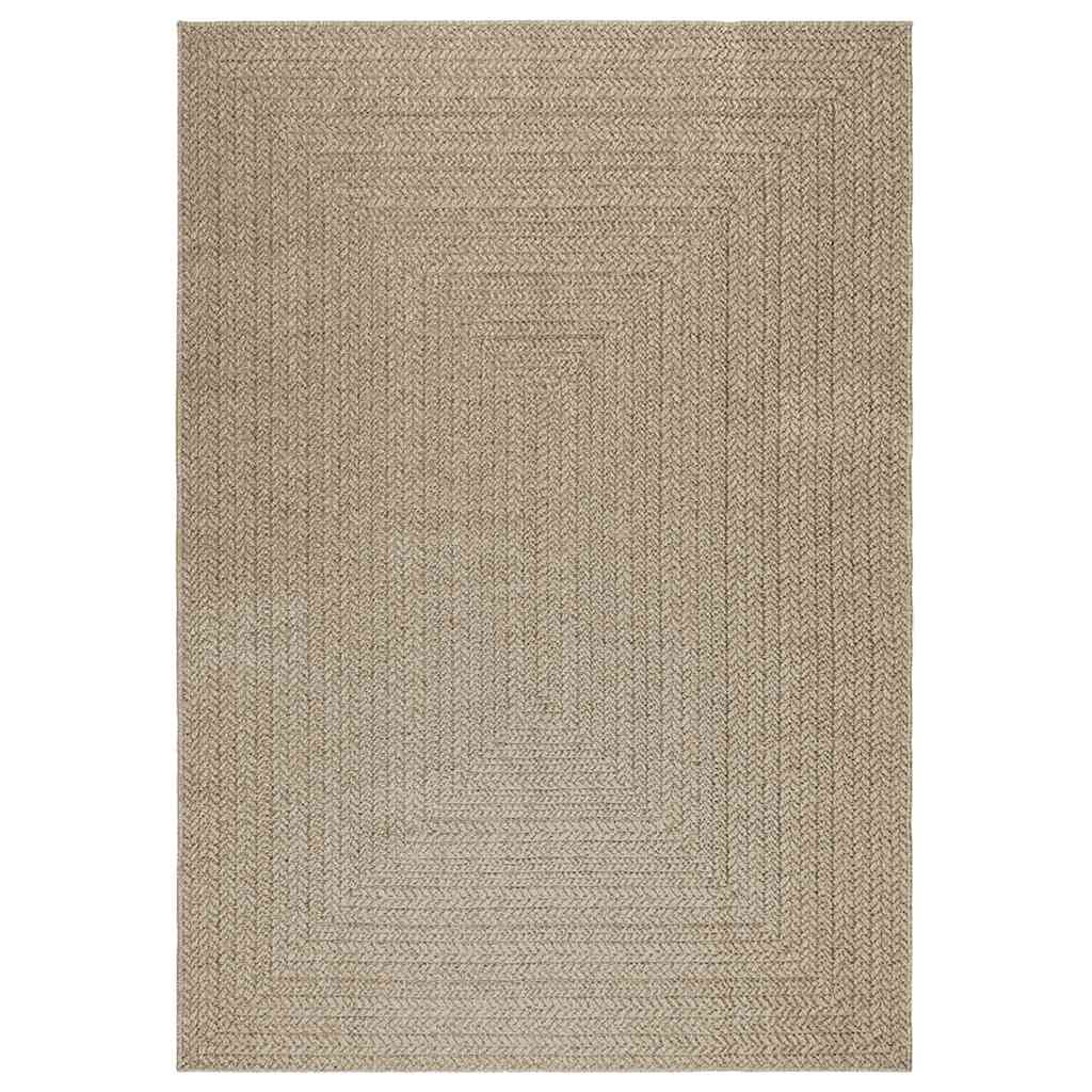 Matta ZIZUR beige 160x230 cm jutelook inomhus och utomhus