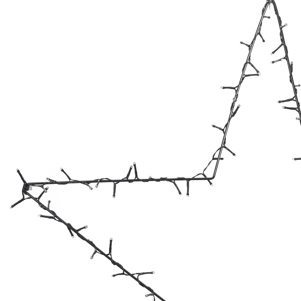 Julbelysning stjärna silhuett 80 LEDs varmvit