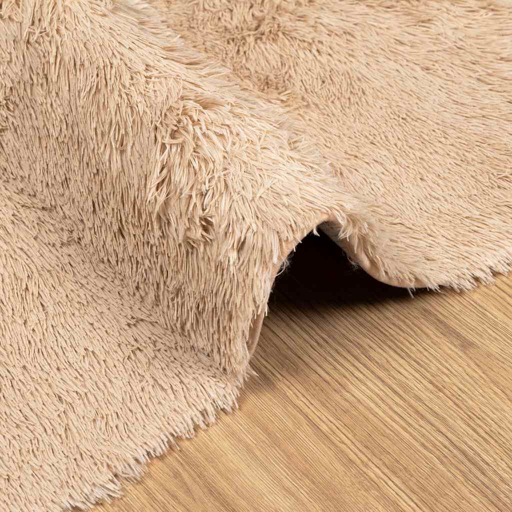 Ryamatta med lång lugg NAVARRA beige 60x100 cm polyester