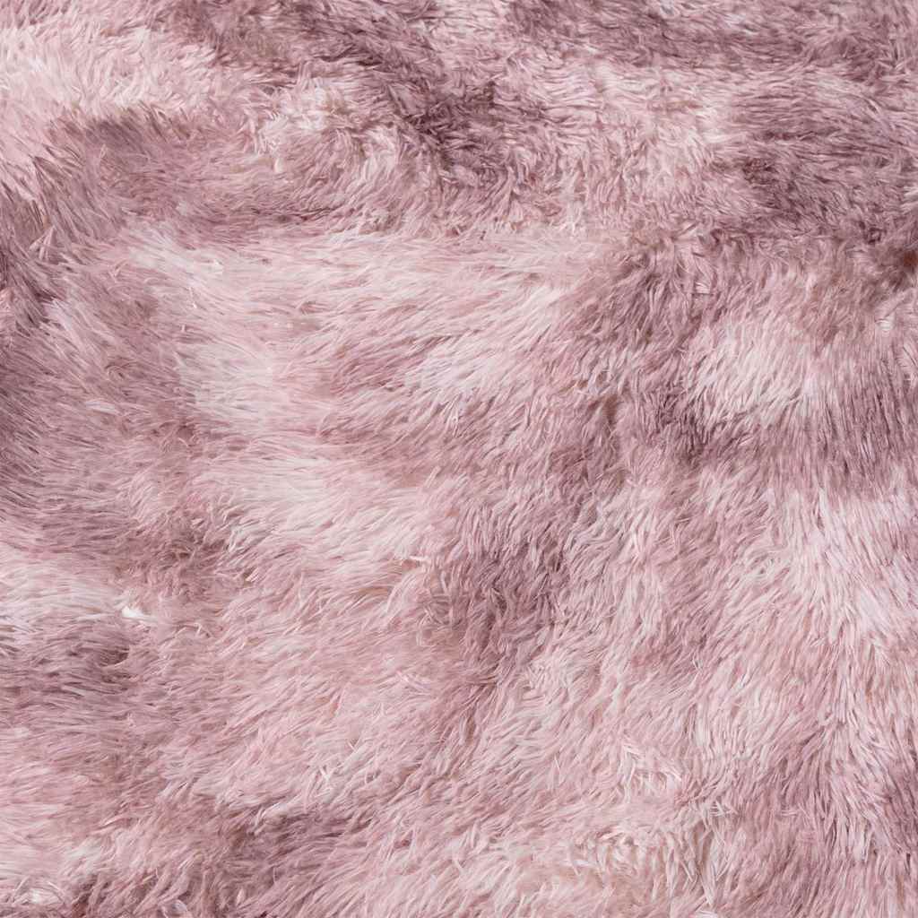 Ryamatta med lång lugg NAVARRA dammig rosa 80x150 cm polyester