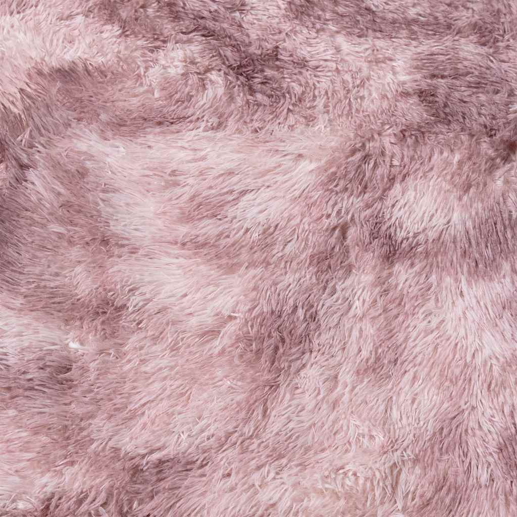 Ryamatta med lång lugg NAVARRA dammig rosa 200x290 cm polyester