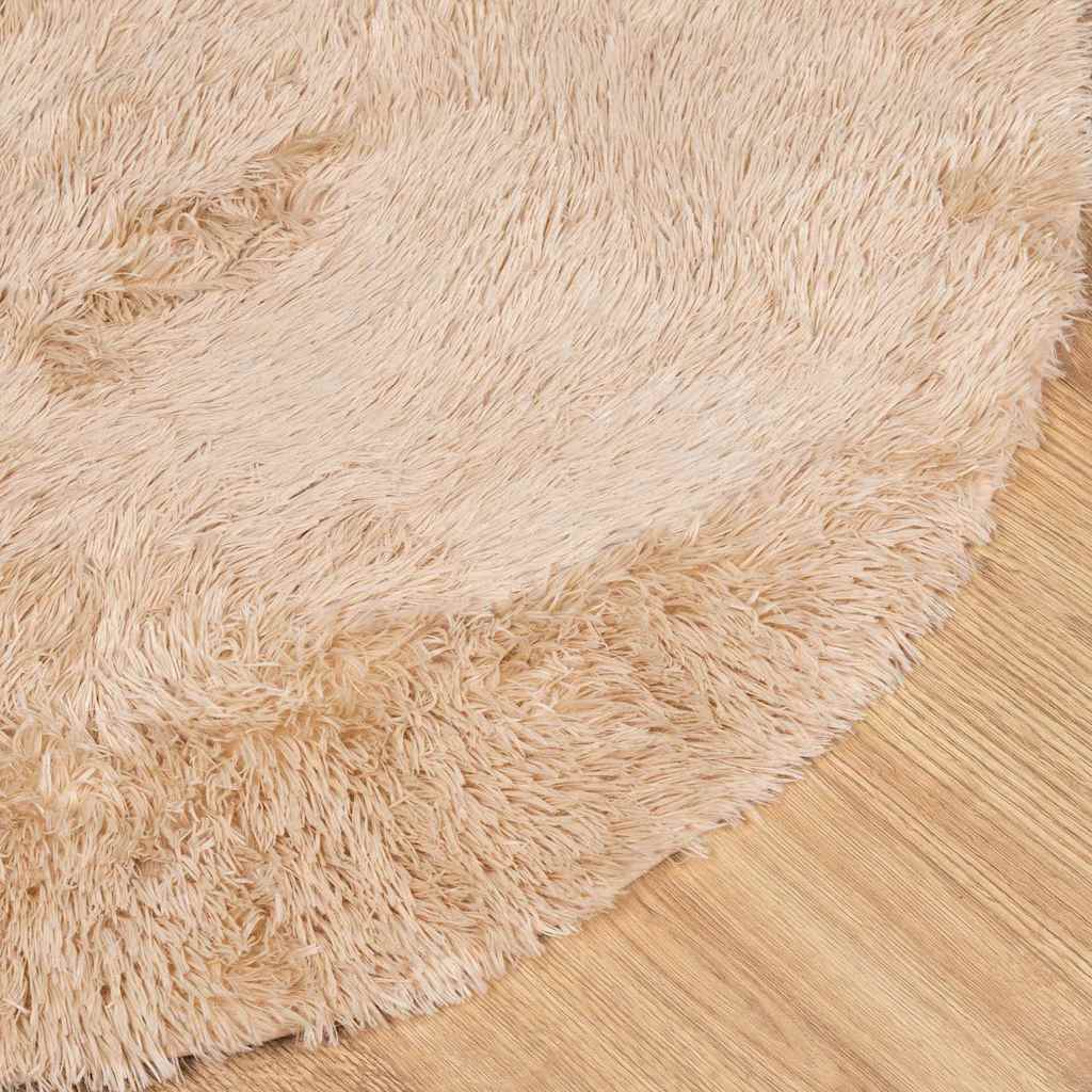 Ryamatta med lång lugg NAVARRA beige 240x240 cm polyester