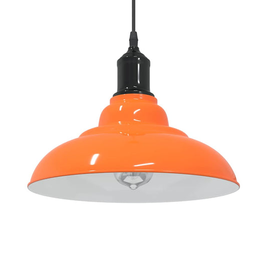 Taklampa höjdjusterbar E27 glans orange Ø 31 cm metall