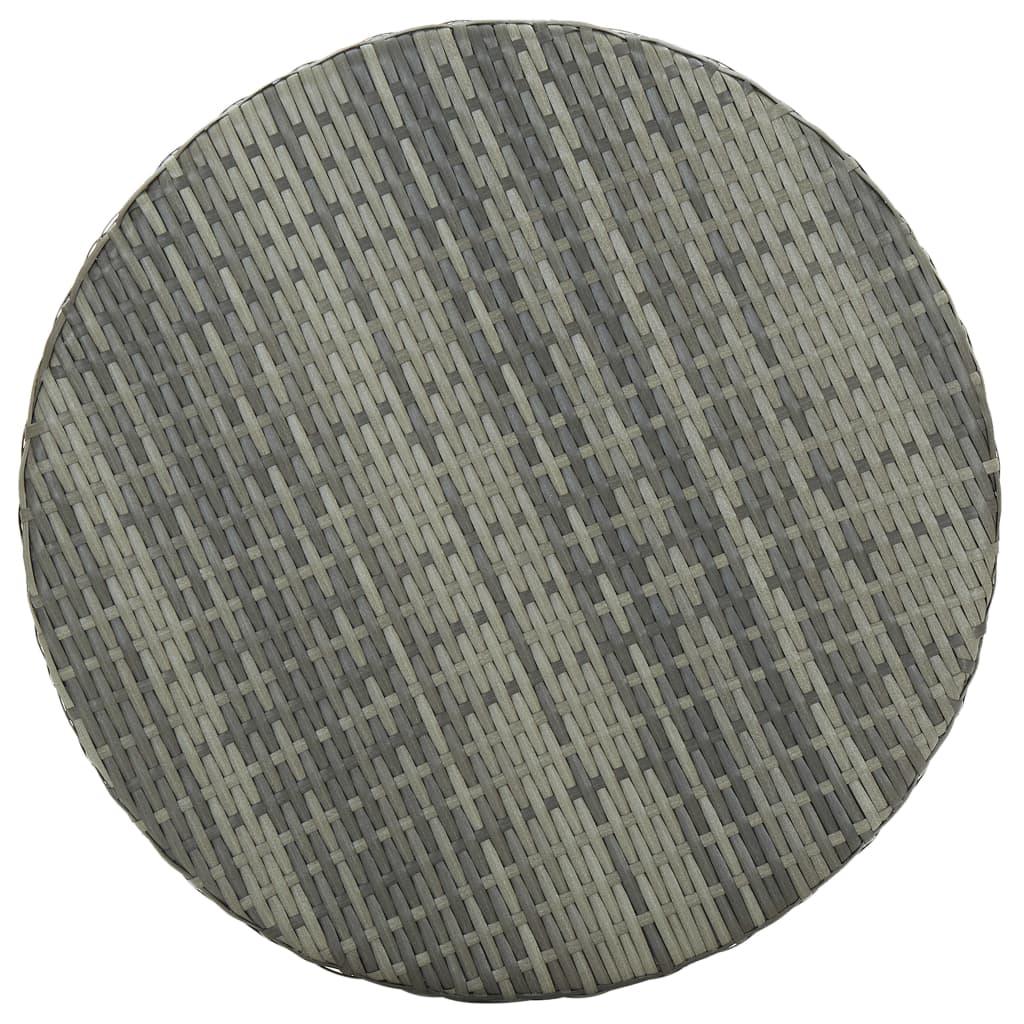Trädgårdsbord grå 60,5x106 cm konstrotting - HQ5