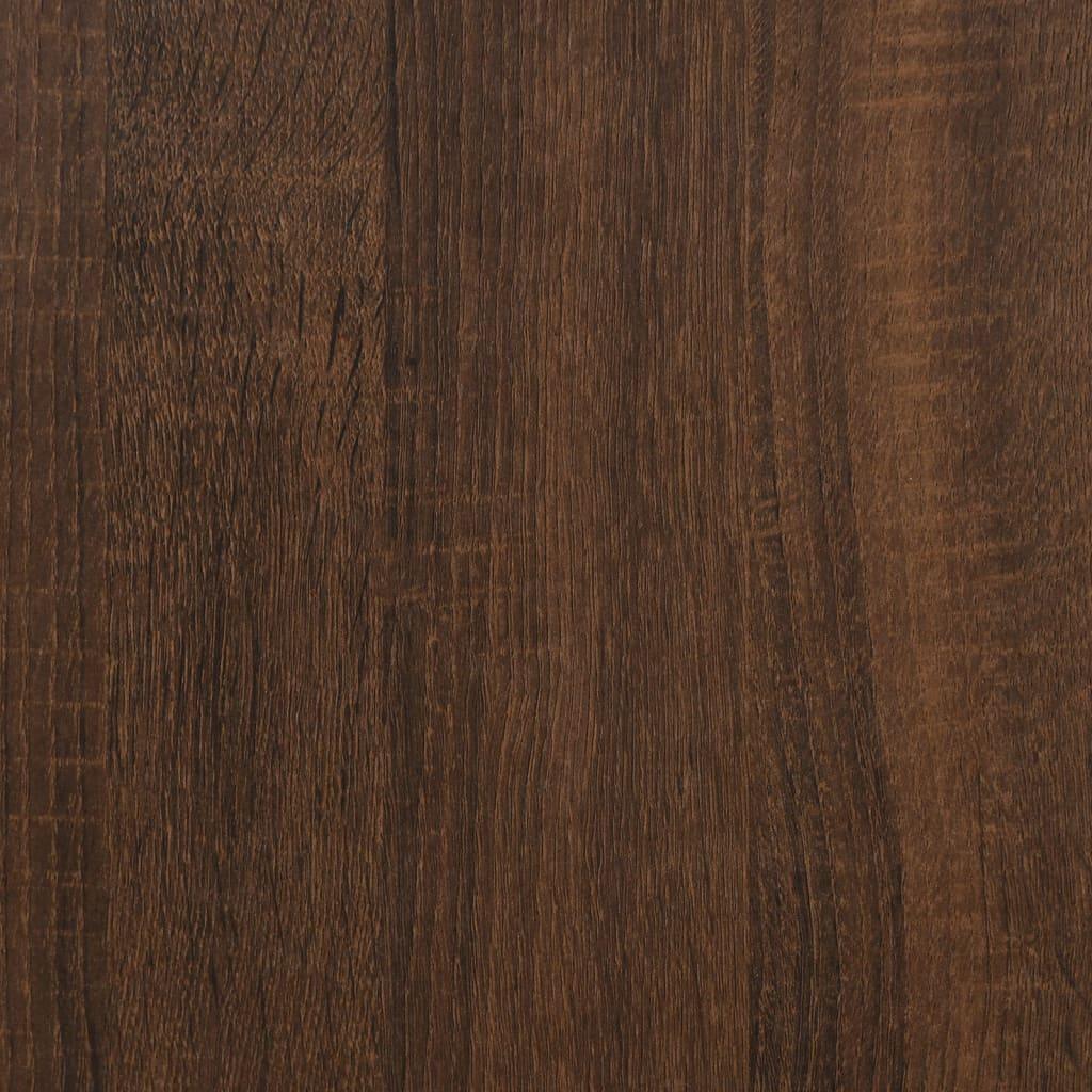 Vägghyllor 4 st brun ek 80x15x26,5 cm konstruerat trä - HQ5