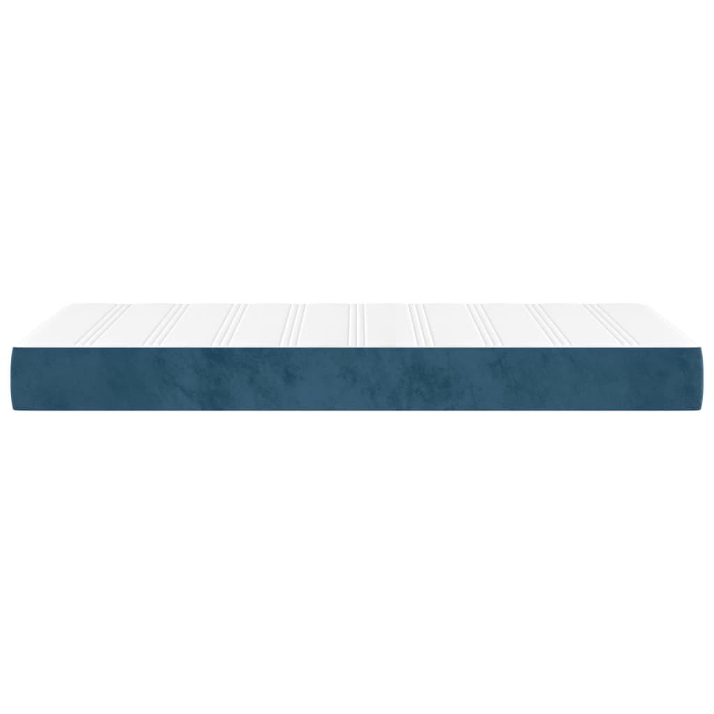 Pocketresårmadrass mörkblå 80x200x20 cm sammet - HQ5