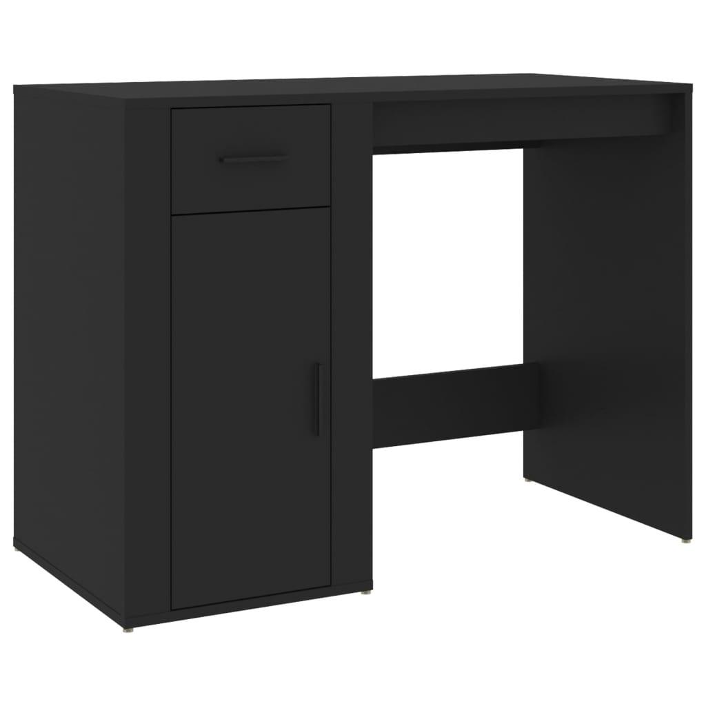 Skrivbord svart 100x49x75 cm konstruerat trä - HQ5