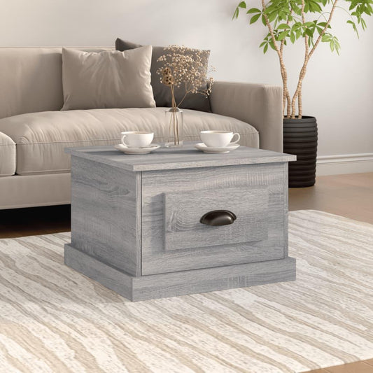 Soffbord grå 50x50x35 cm konstruerat trä - HQ5