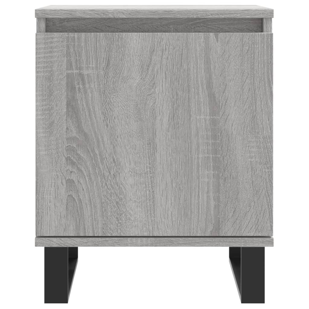 Sängbord grå sonoma 40x30x50 cm konstruerat trä - HQ5